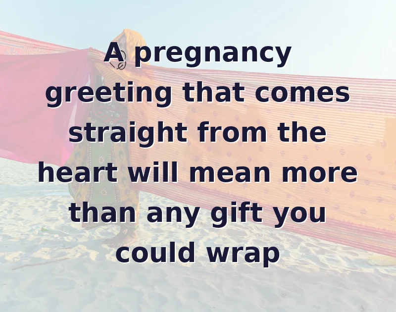 The perfect pregnancy greeting