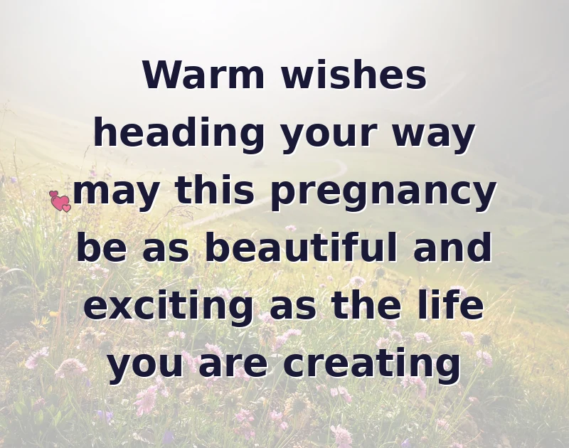 Warm wishes for a pregnant woman